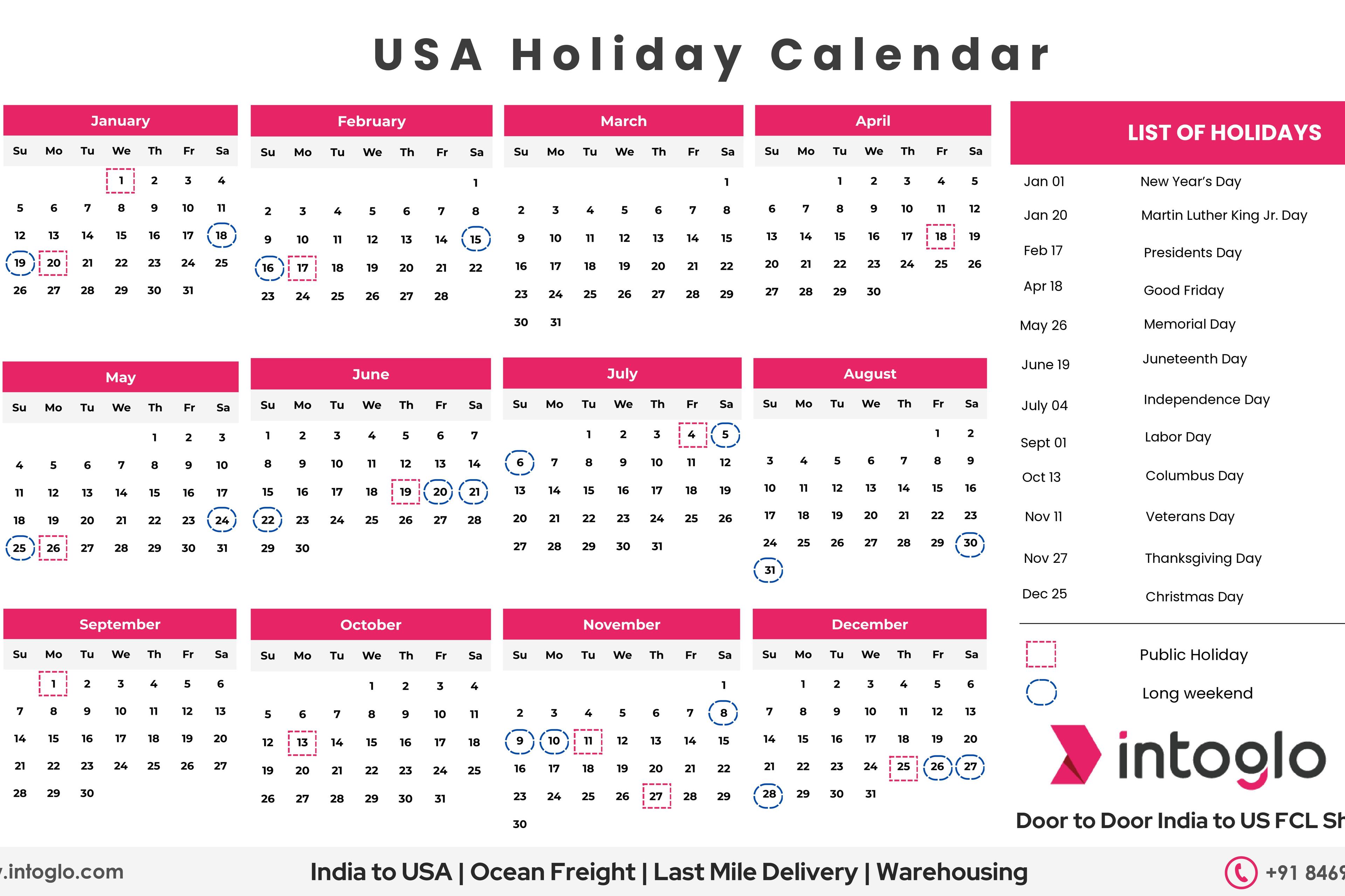 Holiday Calendar